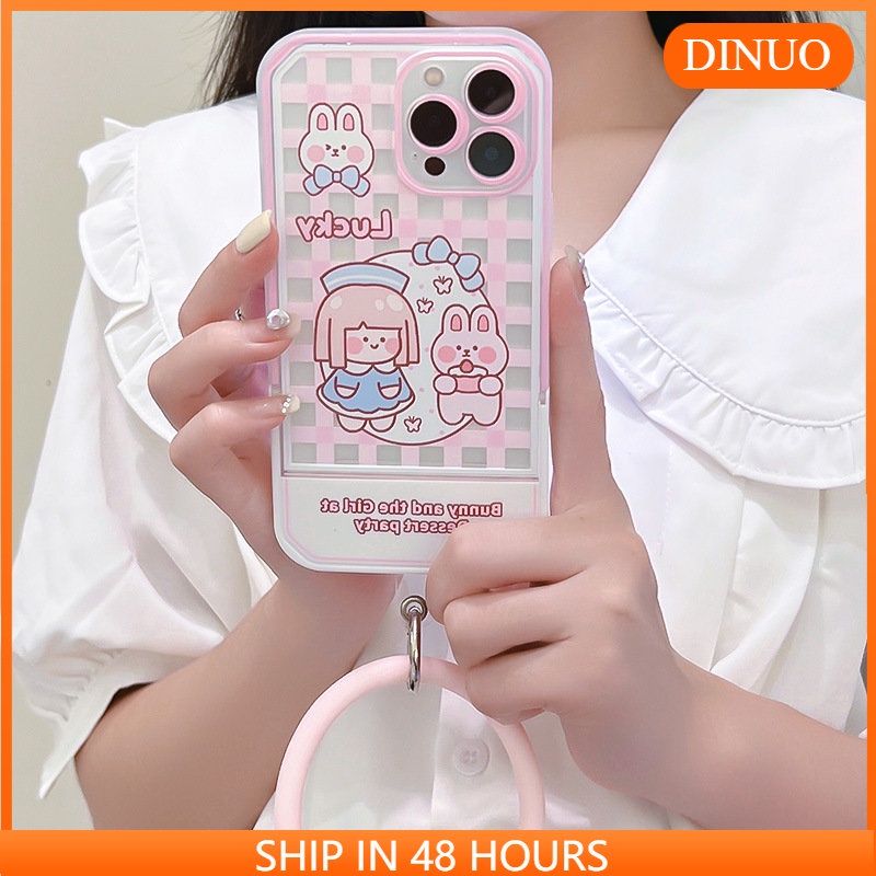 Ốp lưng iphoneỐp Điện Thoại  Kèm Giá Đỡ Tàng Hình Họa Tiết Hoạt Hình Dễ Thương Cho iphone 14 / 13Pro 12 / xs / 6 / 7 / 8PLUSDinuo case
