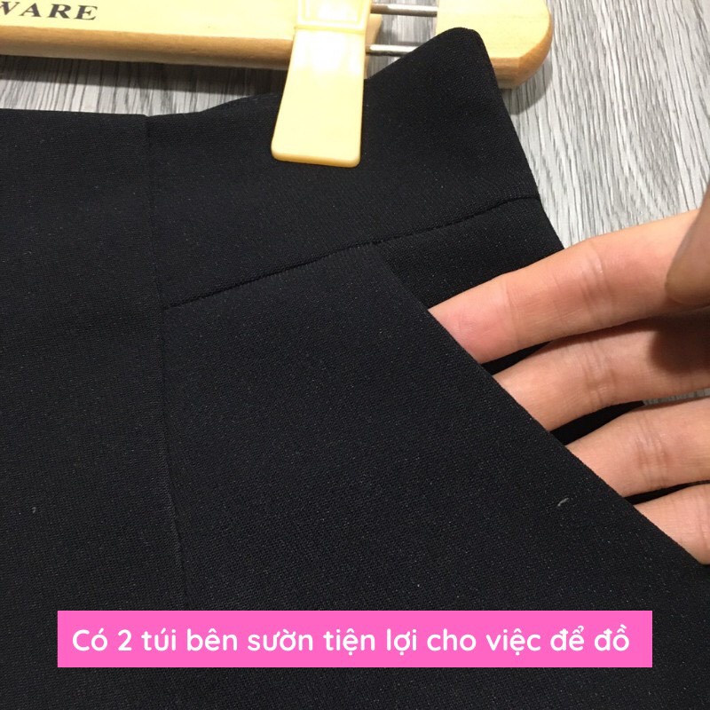 Quần short đùi nữ lưng cao kaki ống rộng mặc nhà thoải mái HN CLOTHING Q1