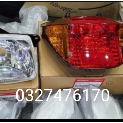 Bộ đèn pha trước sau xe Super DREAM Việt zin honda