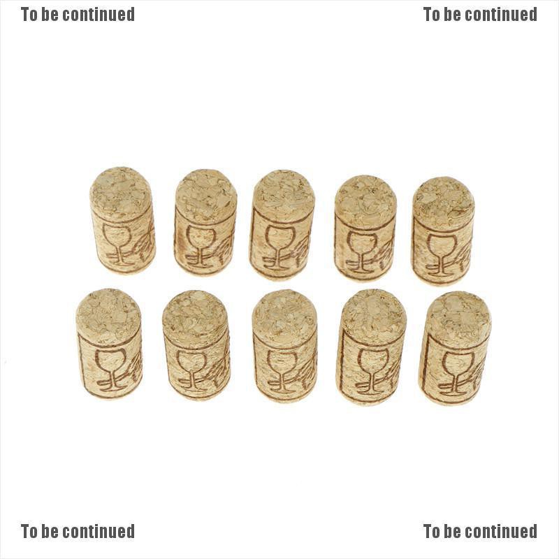 Bộ 10 nút chai rượu bằng gỗ chất lượng