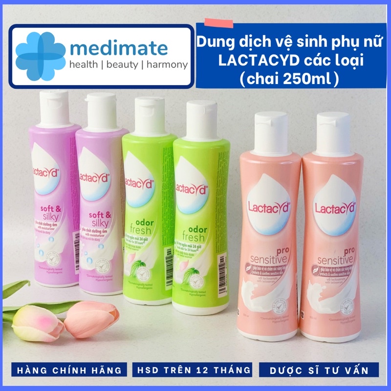 Dung dịch vệ sinh phụ nữ LACTACYD các loại (chai 250ml)