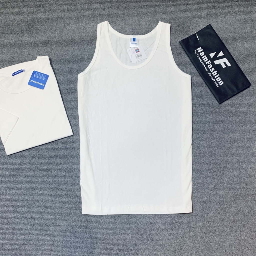 Áo ba lỗ nam, áo may ô nam hanosimez hàng công ty, cotton 100% mềm thoáng