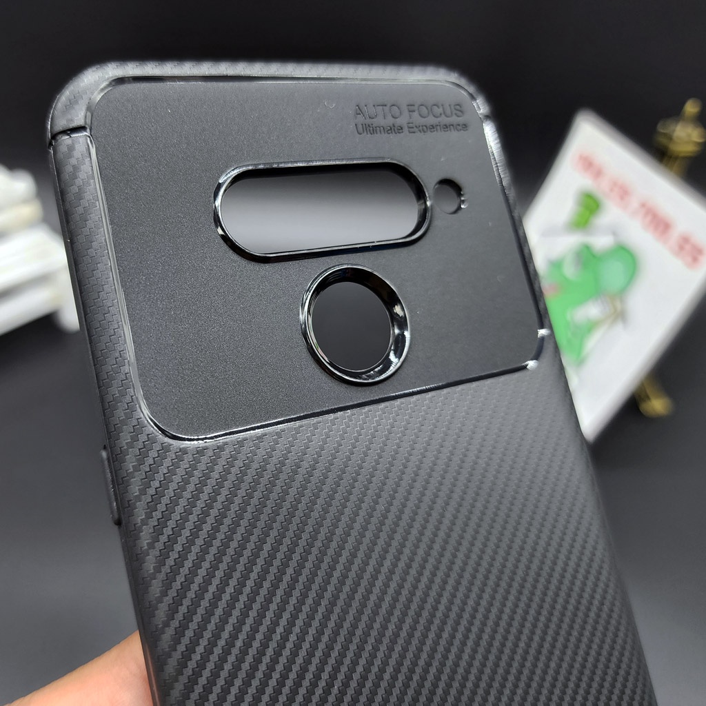 Ốp Lưng LG V50 AutoFocus Vân 3D Carbon Chống Sốc