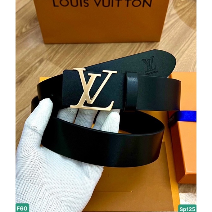 [HÀNG DA THẬT] Thắt Lưng Nam LV Dây Da 100%, Dây Dập Vân Logo Hãng, Tặng Hộp Thẻ Đầy Đủ