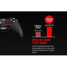 Tay cầm chơi game MSI Force GC30 Wireless Rung cực mạnh