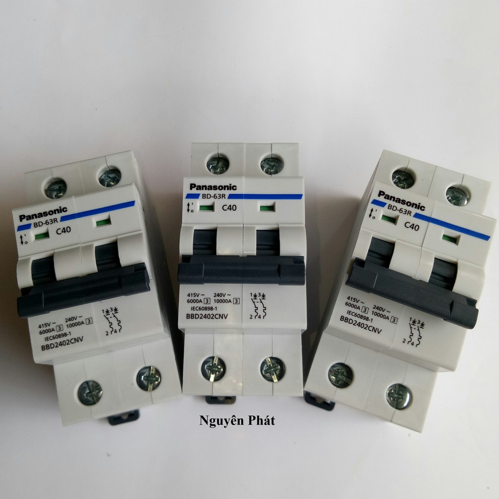[Sales] Cầu Dao Tự Động 2 Pha MCB Panasonic