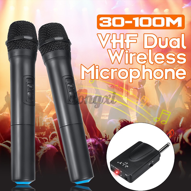 Bộ Micro Hát Karaoke Không Dây Chuyên Nghiệp Kèm Phụ Kiện