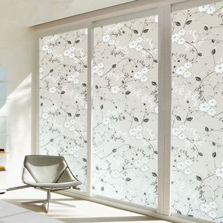 Giấy decal dán kính hoa dây đen