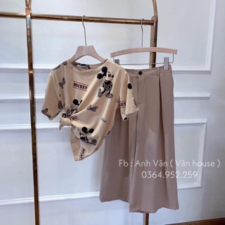 Bán sỉ set mickey quần ống sớ