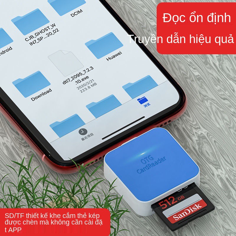 > Đầu đọc thẻ di động Apple đa chức năng Thẻ nhớ máy ảnh thẻ nhớ SD Bộ chuyển đổi đa năng TF đa năng nhỏ gọn < | BigBuy360 - bigbuy360.vn