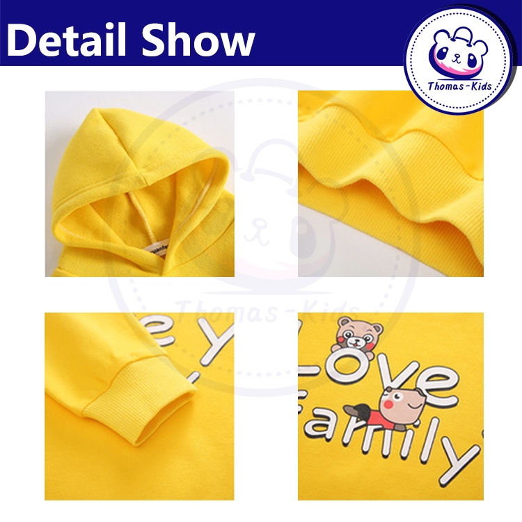 Áo Hoodie Mềm Mại Thoải Mái In Họa Tiết Lãng Mạn Thời Trang Xuân Thu Cho Bé 2-6 Tuổi