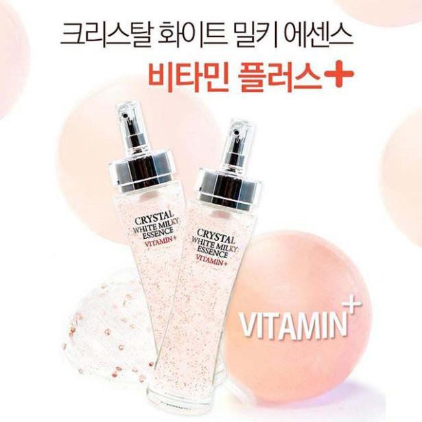 Tinh chất dưỡng trắng tái tạo da từ Vitamin 3W Clinic Crystal White Milky Essence Vitamin+ 150ml - Miss Xinh