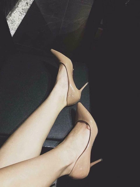 Giày cao gót da bóng