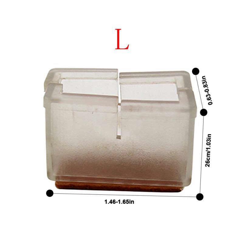 Set 8 miếng bọc bảo vệ chân bàn ghế trong suốt cao cấp tiện dụng | BigBuy360 - bigbuy360.vn