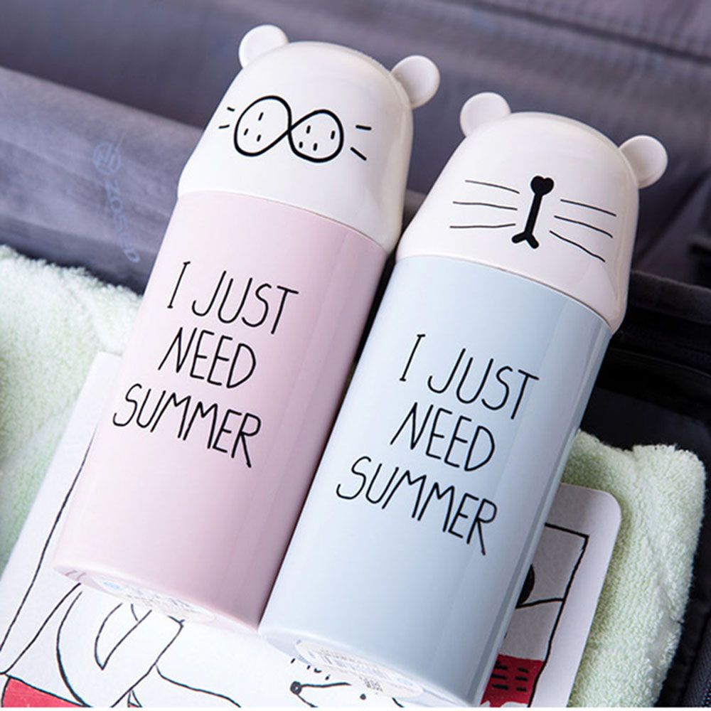 Hộp Đựng Bàn Chải Đánh Răng Bằng Nhựa Họa Tiết Hoạt Hình Nhiều Màu Tùy Chọn Tiện Dụng