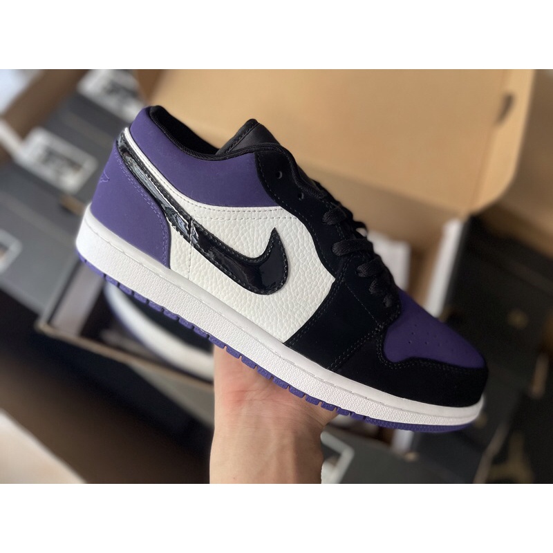 Giày bóng rổ Air Jordan 1 low phối màu tím | Hàng cao cấp