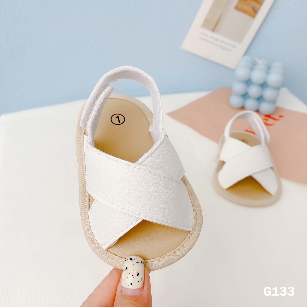 Giày sandal đế vải màu da giày tập đi cho bé của Mama Ơi - Thời trang cho bé