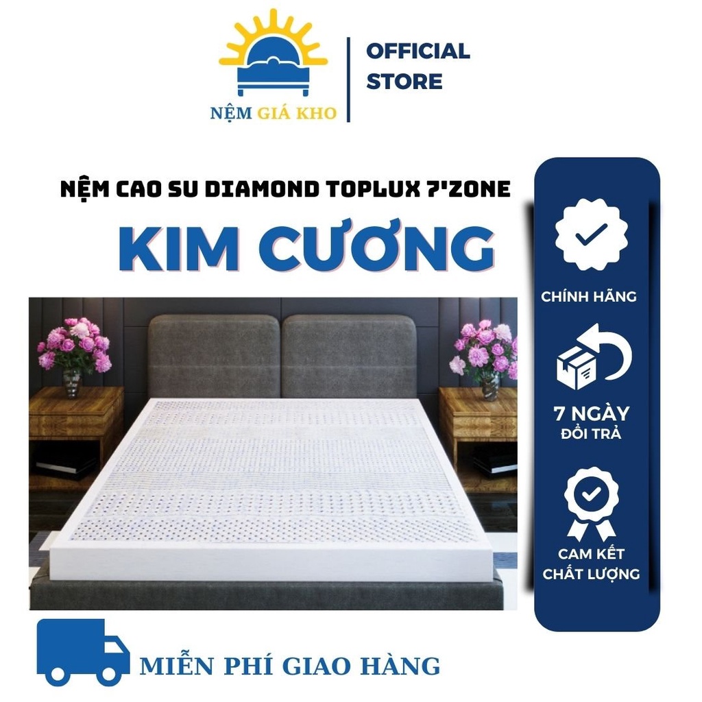 Nệm cao su Kim Cương TOPLUX 7'Zone