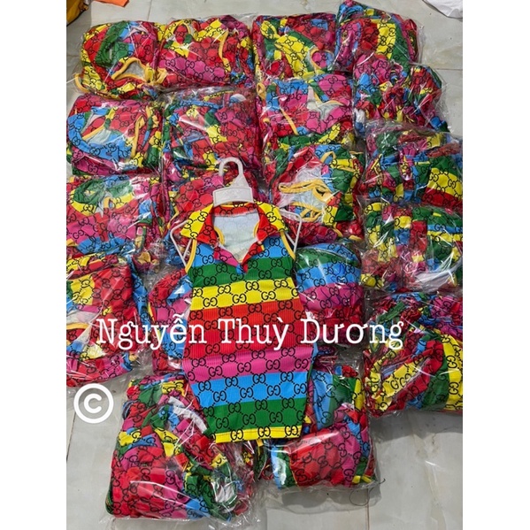 Đầm body cầu vòng cho be gái