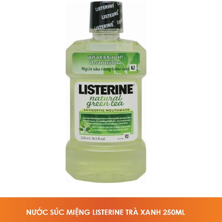 Nước Súc Miệng Trà Xanh Listerine Natural Green Tea (250ml)