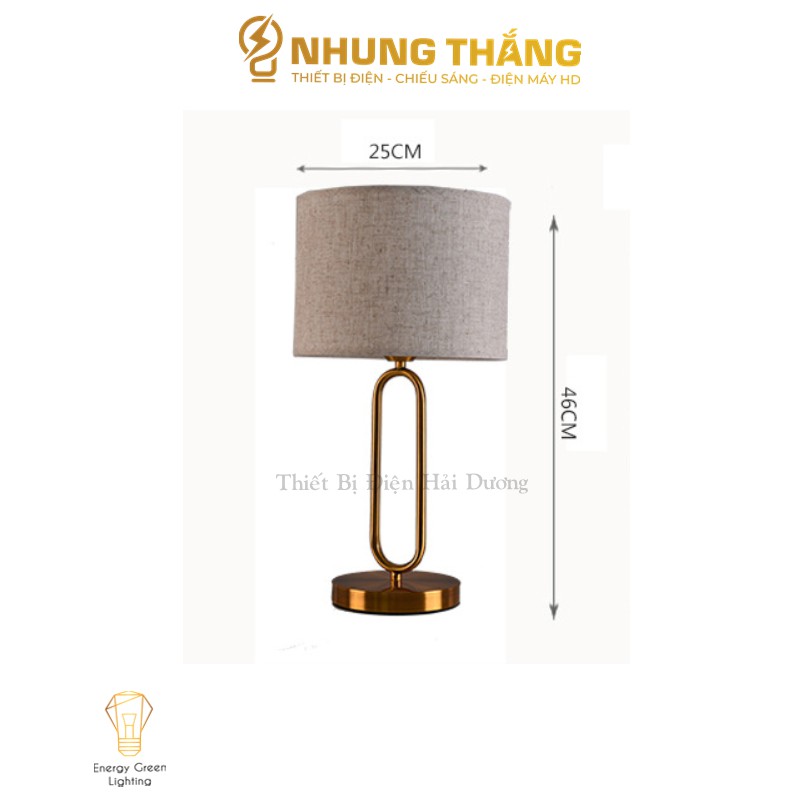Đèn Ngủ Để Bàn S3067 - Khung Kim Loại Hình Chữ U - Kiểu Dáng Sang Trọng - Tặng Kèm Bóng Led - Bảo Hành 12 Tháng