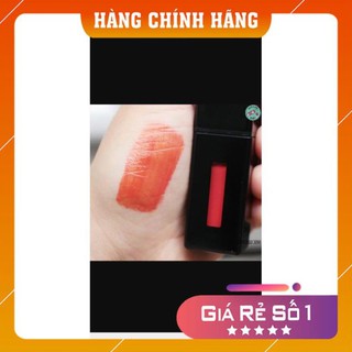 Son kem YSL 406 Vinyl Cream Lip Stain tông cam đỏ Orange Electro (shopmh59)