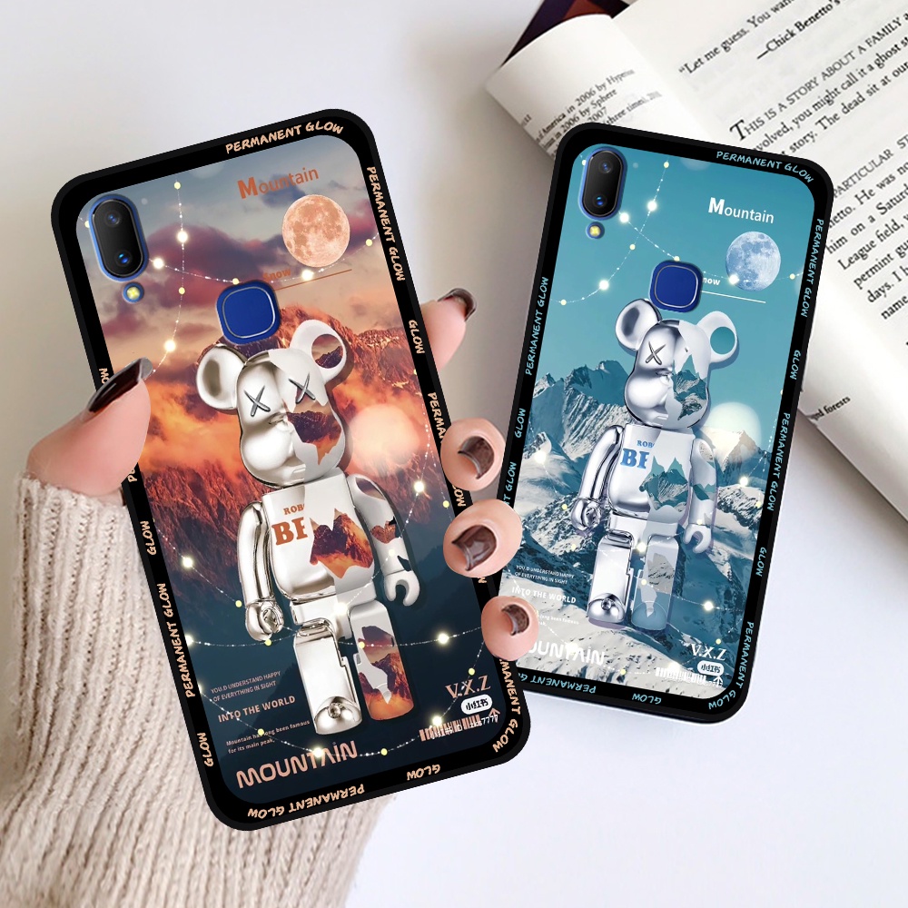 Ốp Vivo V11 / V11i in hình họa tiết Mountain, Be@rbrick dễ thương (T13 - T18)
