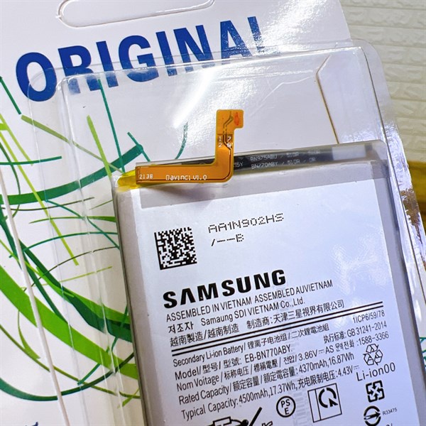 Pin gắn trong Samsung Note 10 Lite - EB-BN770ABY, bảo hành đổi trả.