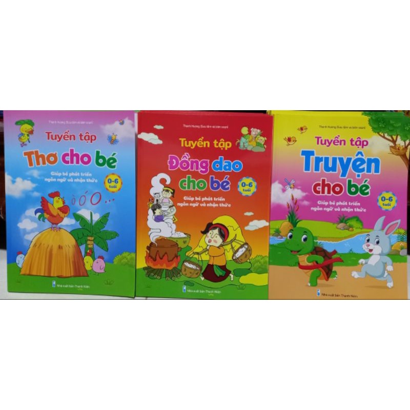Combo 3 quyểnThơ TruyệnĐồngDao. Bộ quà tặng cho bé