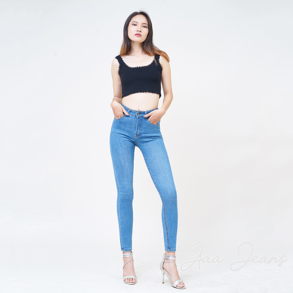 Quần Jean Cạp Cao Nữ Skinny Xanh Biển Aaa Jeans – UCSD RAYON