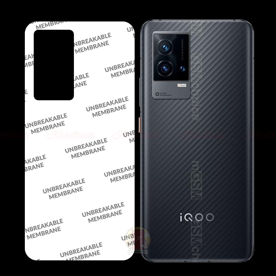 PPF Vivo Iqoo 8 8 Pro Bảo Vệ Máy Màn Hình Mặt Lưng Chống Xước Chống Vân Bụi Bẩn Va Đập Cao Cấp Handtown