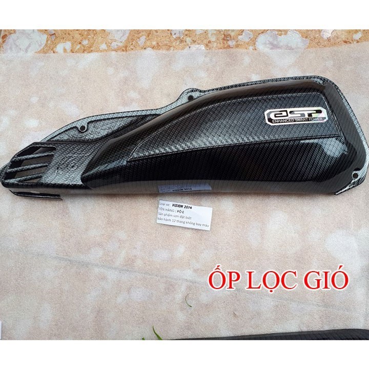 Combo 3 món Xe VISION 2015-2020  . Màu: Trắng Inox & Đen Carbon. HÀNG CTY