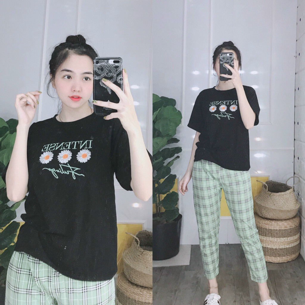 [40-95kg đồ bộ nữ cotton thun 4 chiều  đẹp lung linh chất thun cotton co dãn thoải mái mát Panda Store