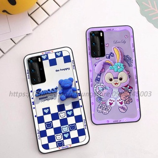 Ốp lưng huawei p40 / p40 pro in hình 3d gấu cute cool ngầu giả nổi.