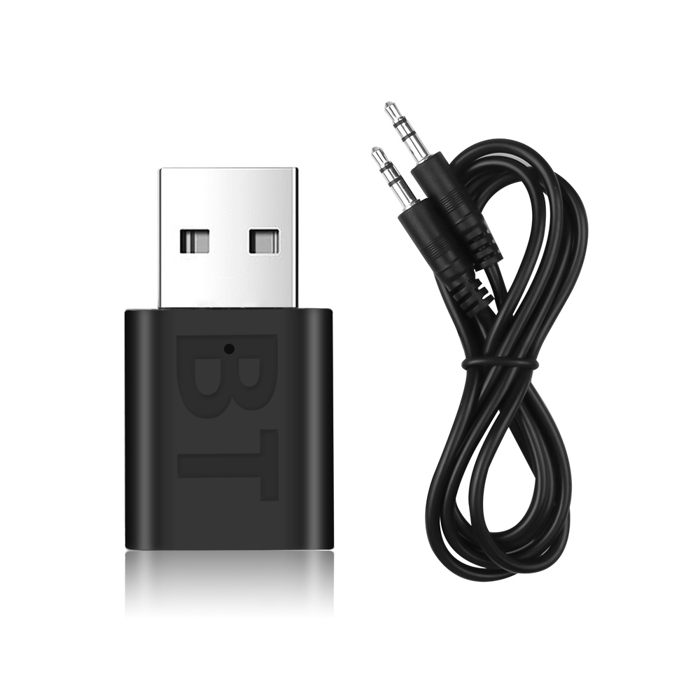 Đầu nối USB Bluetooth 5.0 không dây cổng AUX 3.5mm cho xe hơi