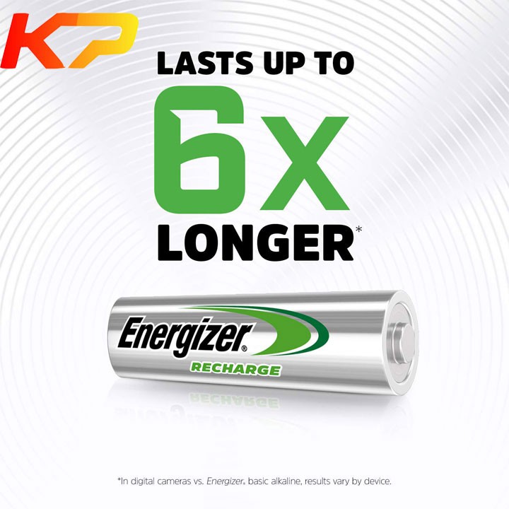 Bộ sạc pin AA, AAA Energizer Charger CHVCM4 kèm 4 pin Energizer AA 2000mAh ( BH 6 Tháng ).