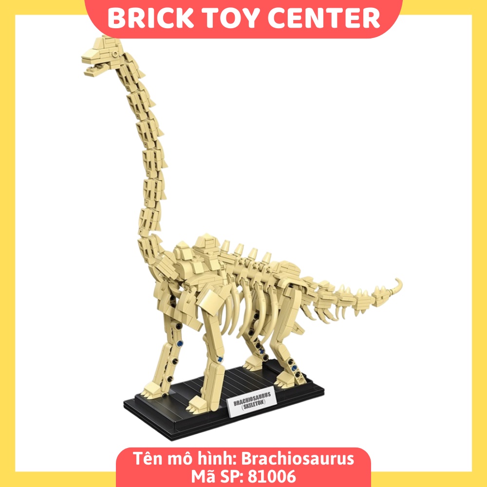 Đồ chơi mô hình khủng long Decool 81001-81008 lắp ghép hóa thạch Jurassic World Dinosaur