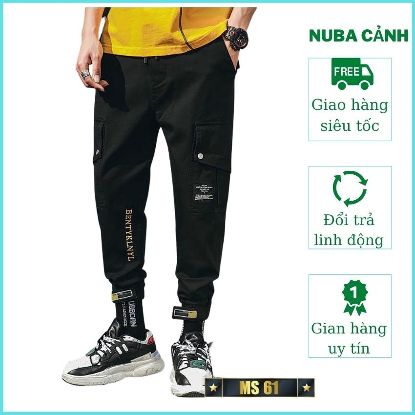 Quần jogger nam thể thao nam đen 3 sọc TCS 11