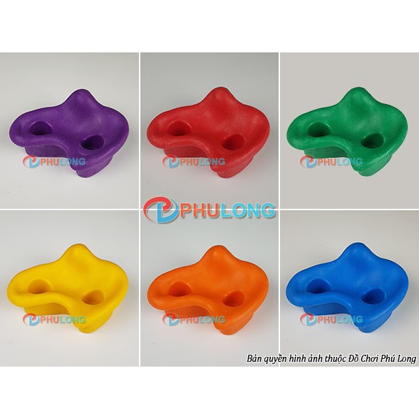 Mấu leo núi bằng nhựa, núm leo núi gắn tường 2 lỗ PL0810A