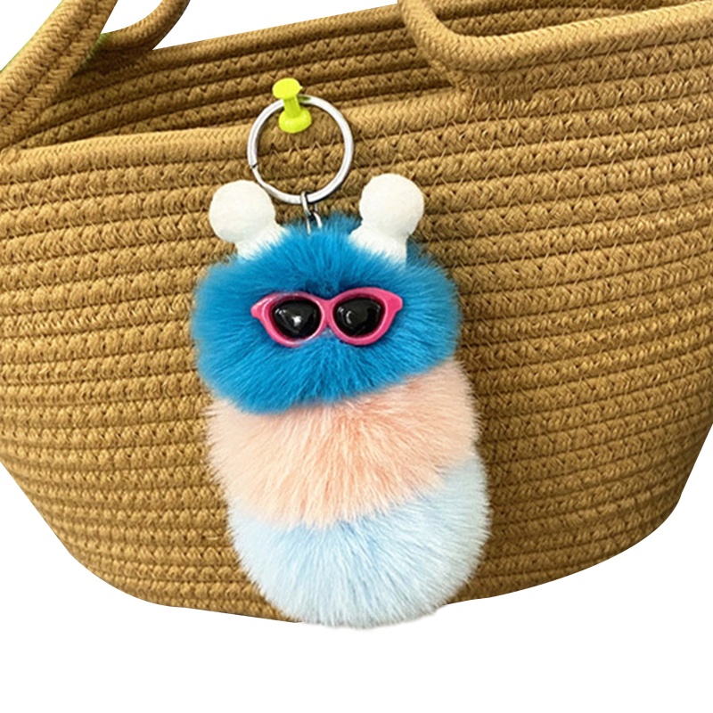 Móc Khóa Hình Sâu Bướm Nhồi Bông Mềm Mại Đáng Yêu Trang Trí Tiệc Cưới / Valentine