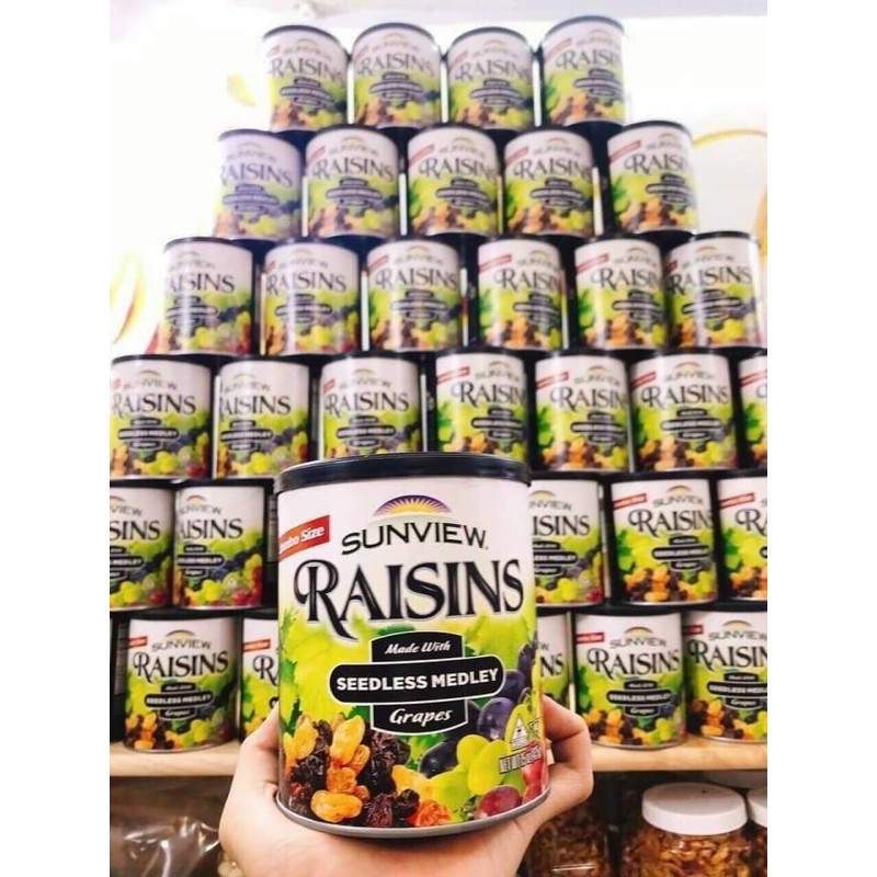 🍇🍇 HỦ 425gr NHO KHÔ SUNVIEW RAISINS