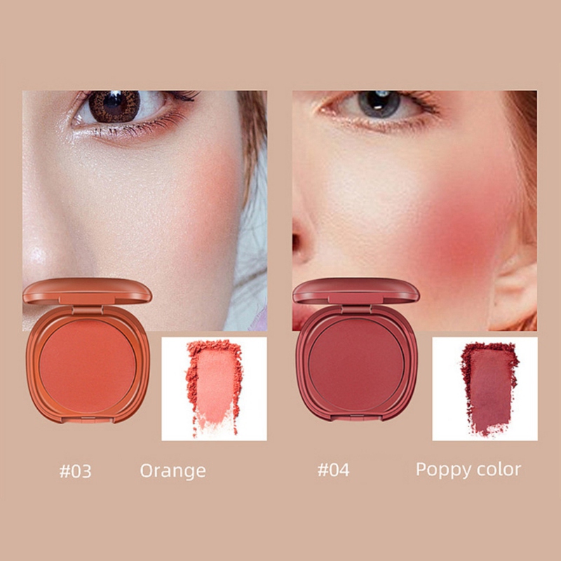 [Hàng mới về] Phấn má hồng kháng nước chống lem nhòe làm trắng mịn da kèm gương tiện dụng | BigBuy360 - bigbuy360.vn