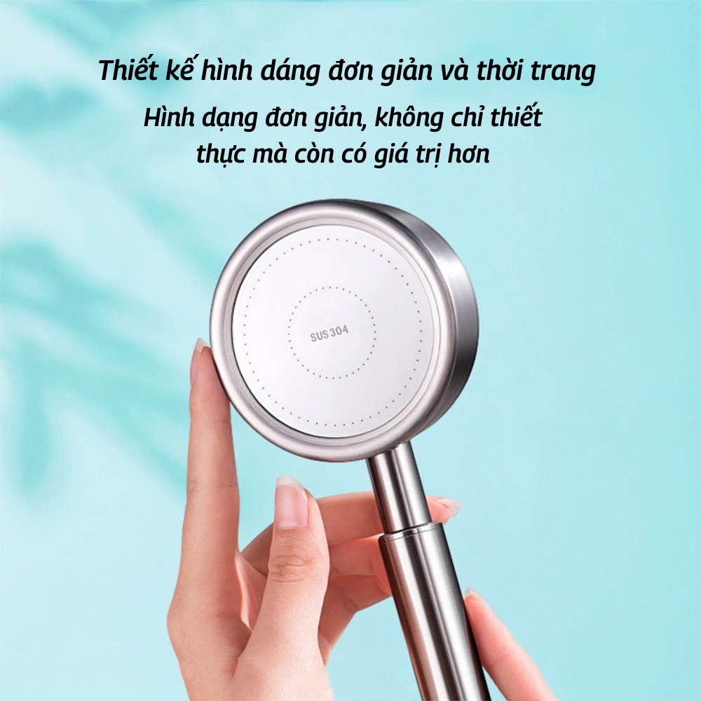 Vòi Hoa Sen Vòi Sen Tăng Áp Lực Nước Mạnh Inox Không Gỉ Cao Cấp ATILA SHOP