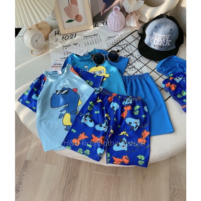 Bộ bơi khủng long hb kids cho bé trai