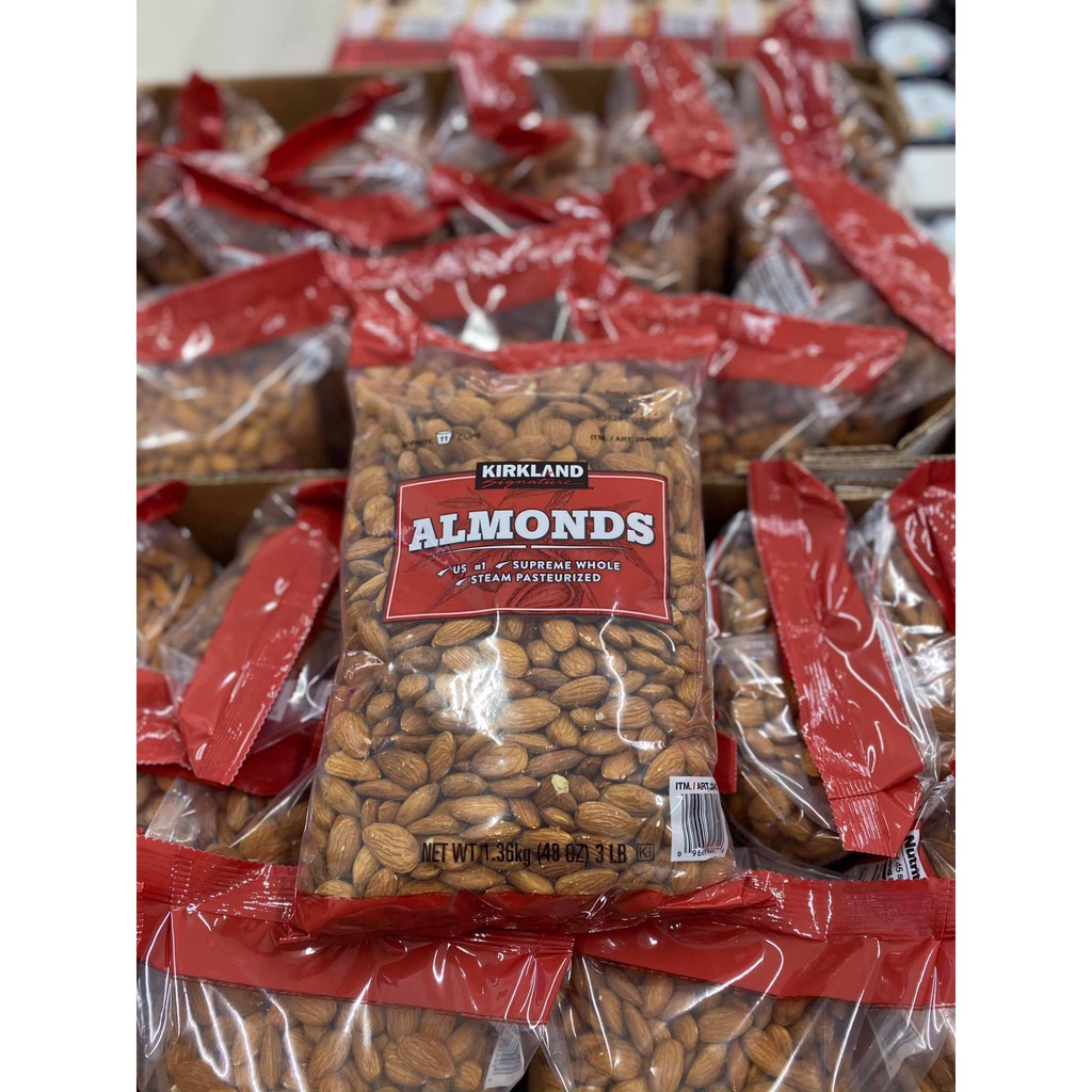 Hạt Hạnh Nhân Sấy Khô Kirkland Almonds Gói 1.36kg