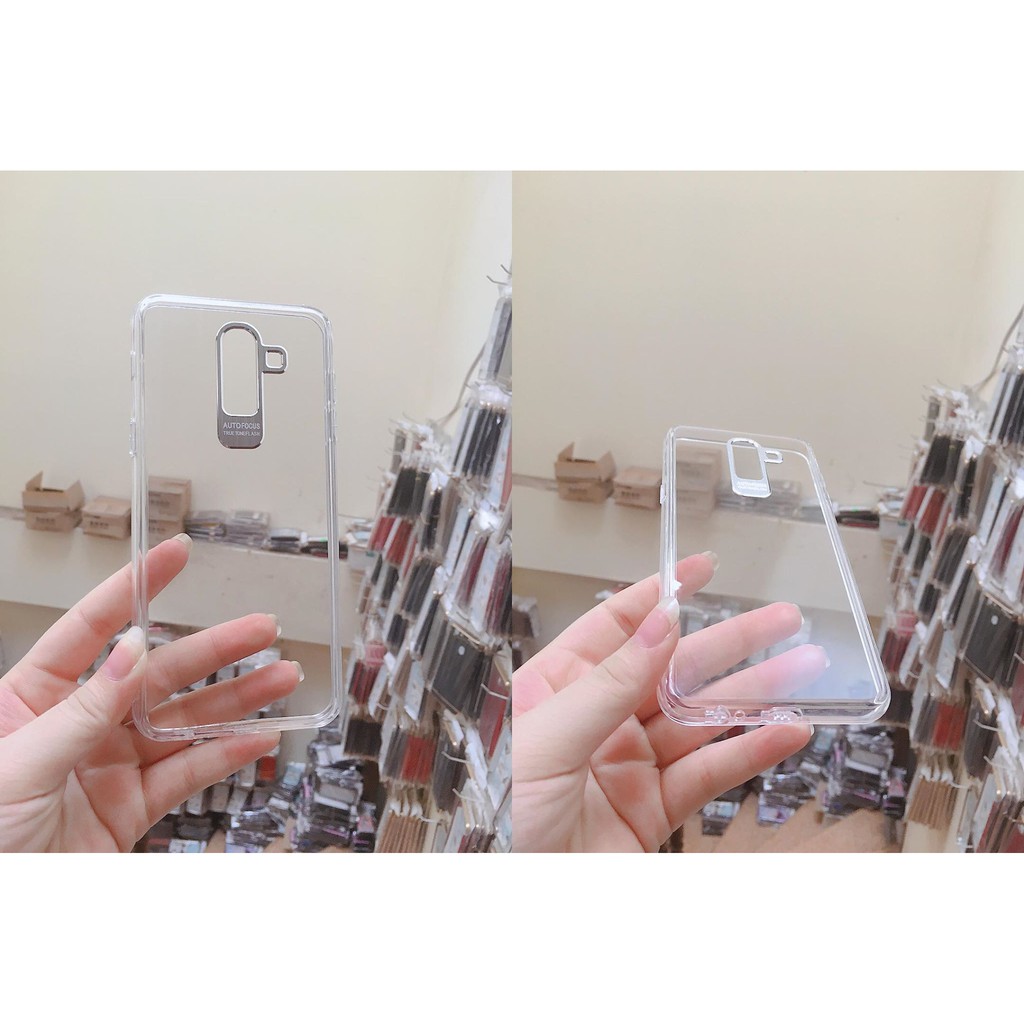 [Freeship toàn quốc từ 50k] Ôp lưng Autofocus trong suốt Samsung J8/ A6 Plus bảo vệ camera, chống ố
