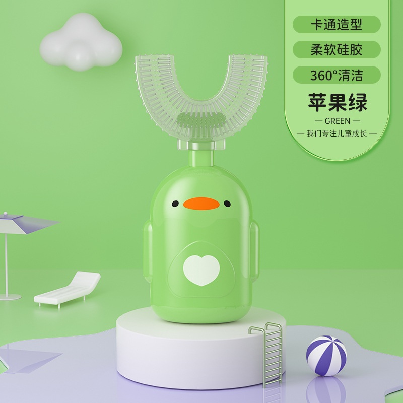 Bàn chải đánh răng hình chữ U bằng silicon cho bé