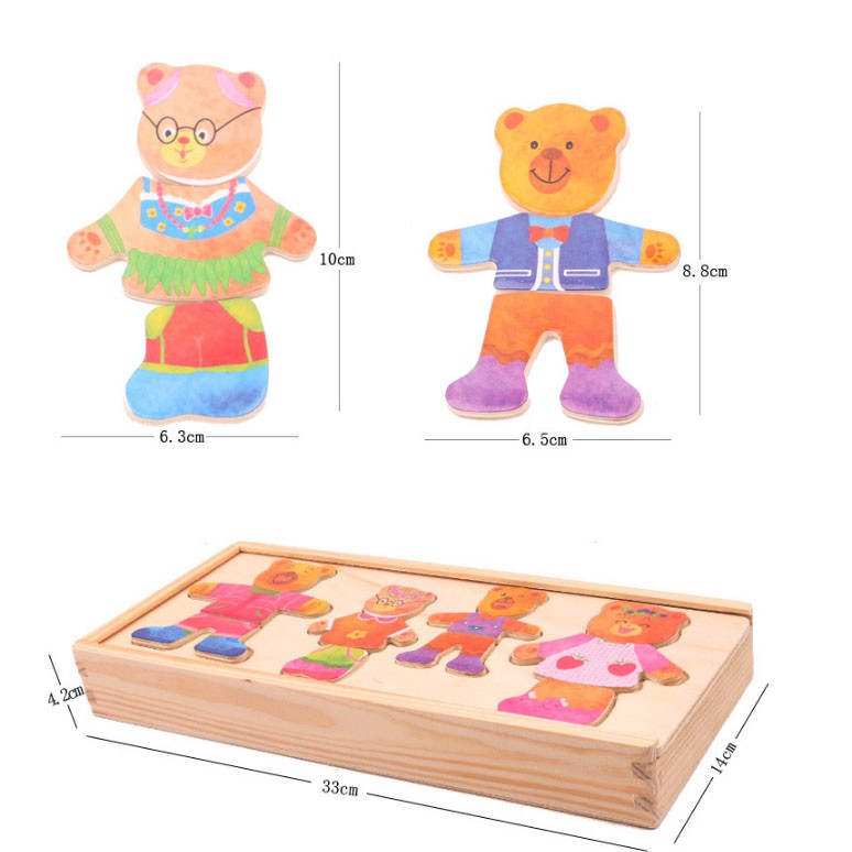 Đồ chơi gỗ ghép hình tư duy phát triển cho bé