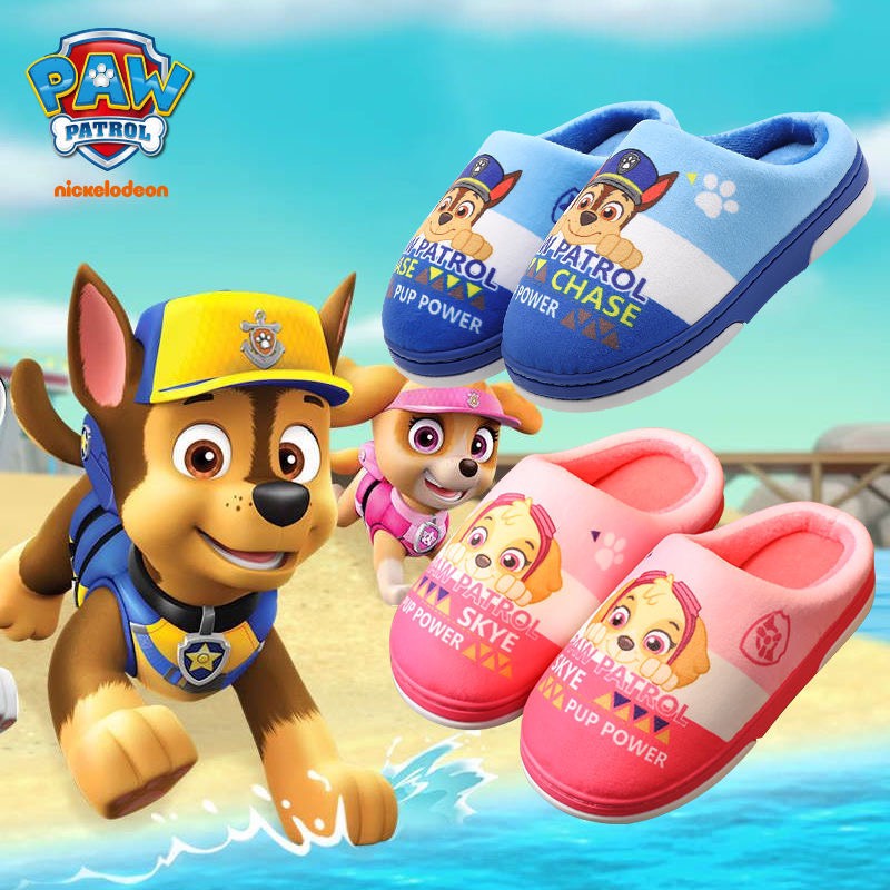 DÉP CHÚ CHÓ CỨU HỘ PAW PATROL  LÓT LÔNG ĐI TRONG NHÀ HOT 2022
