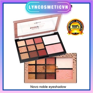 (Tặng cọ) Bảng mắt NOVO NOBLE EYESHADOW 3in1